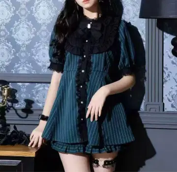 노에미 그린 스트라이프 셋업