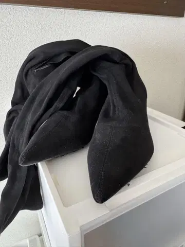 ZARA 41 블랙 니하이 부츠 하이힐 사이드 지퍼