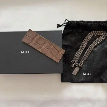 M.U.L. 실버 체인 목걸이