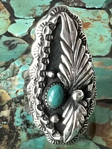 BIGHAND silver 925 x turquoise 일점물 반지
