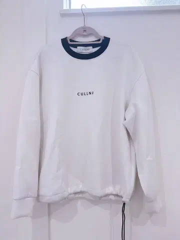 CULLNI 로고 트레이닝복 맨투맨 화이트 #2