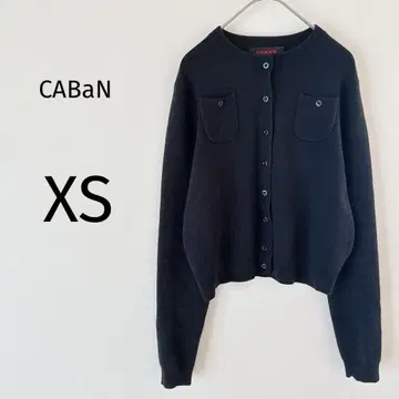 [ 새상품급 ] 캬바쿠라 가디건 긴팔 숏 기장 크루넥 캐시미어 혼방 XS