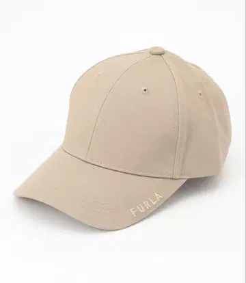 FURLA 훌라 로고 자수 캡 베이지