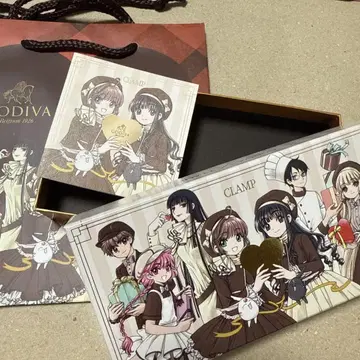GODIVA CLAMP 콜라보 쇼핑백 빈 박스
