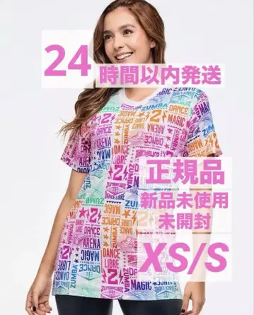 정품 미사용 새상품 미개봉 ZUMBA T셔츠 XS/S