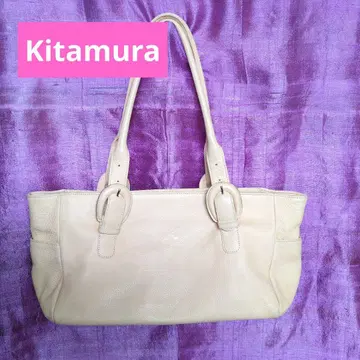 Kitamura 키타무라 가죽 숄더백 베이지