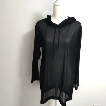 FRAY I.D 시어 후디 블랙