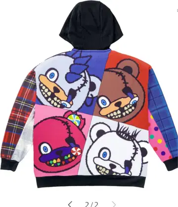 하미곰 후드티 Hamp Kuma 패치워크 후드