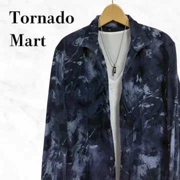 TORNADO MART 올 패턴 긴팔 셔츠 상의 고급스러움 일본제