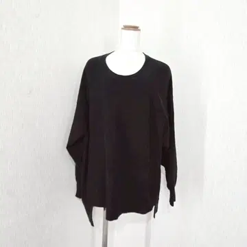 SLOBE IENA 코튼 풀오버 트레이닝복 블랙 일본제