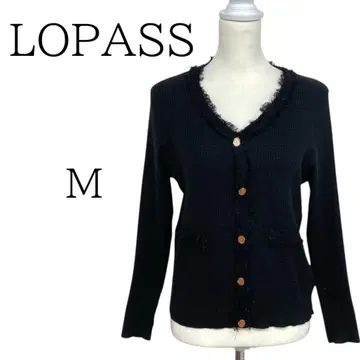 LOPASS 로 블랙 긴팔 가디건 볼레로 앙상블 M