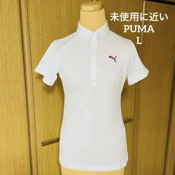 [미사용에 가까움] 푸마 Puma 여성용 골프웨어 피케 셔츠 화이트 M