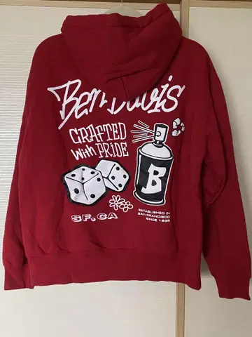 BENDAVIS 벤데이비스 후드티 빨간색 M 새상품