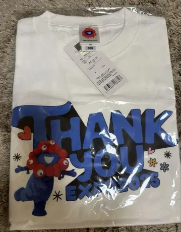 먀쿠먀쿠 T셔츠 160 thank you 간사이 만박 레어