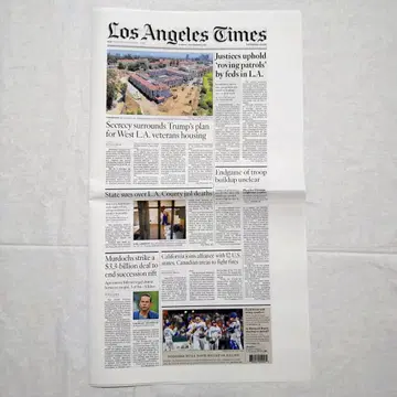 후지이 카제 로스앤젤레스 타임스 신문 Los Angeles Times