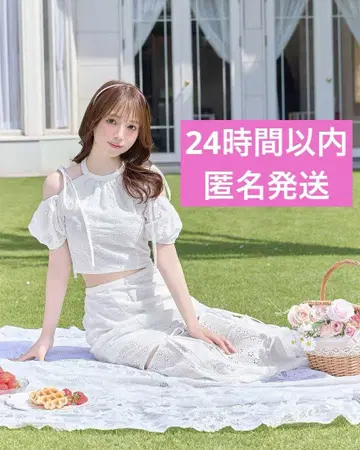 코튼 레이스 셋업 michellMacaron
