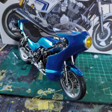 CB750F 프라모델 조카페 사양 로켓 카울 부착 조카 사양