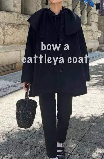 인기 bow.a CATTLEYA COAT 카틀레야 코트 블랙