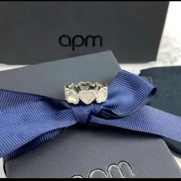 새상품 정품 apm Monaco 하트형 스톤 반지