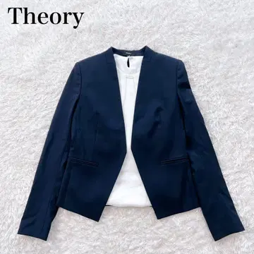 새상품급 Theory LANAI TAILOR 노카라 자켓 최근 모델