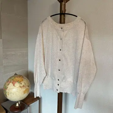 PLST 시어 라메 가디건 S