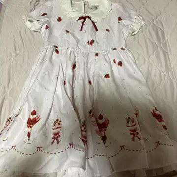 Ank Rouge 파르페 패턴 반팔 미니 원피스