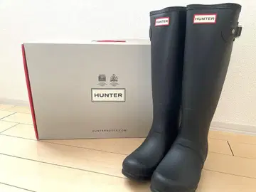 [ 미사용 새상품 ] HUNTER 블랙 장화 레인부츠