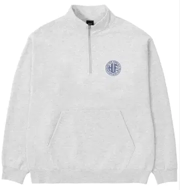 HUF 하프 지퍼 애쉬 그레이 XL