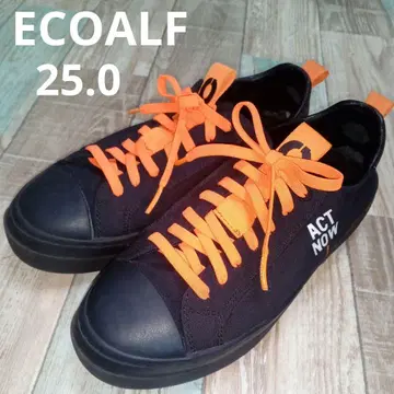 ECOALF 25.0 에코알프 액트나우 스니커즈 오렌지 통굽 블랙