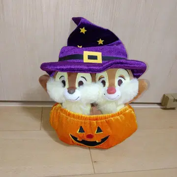 칩과 데일 할로윈 봉제 인형 마법사 모자 호박 팬츠 디즈니