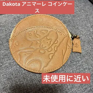 다코타 가죽 천연 가죽 애니마레 코인 케이스 동전 지갑 애니멀