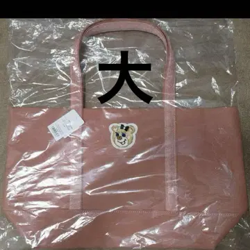 새상품 올드 테디걸 와펜 토트백 핑크(대) 페이러