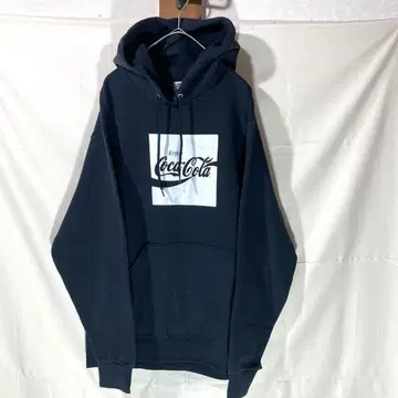 fruit of the loom 코카콜라 풀오버 후드티 블랙 S