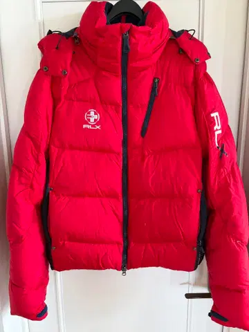 RLX 빨간색 다운 자켓 L 사이즈