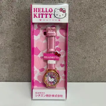 일본 한정판 미사용 시티즌 산리오 공식 키티 박스 포함 손목시계