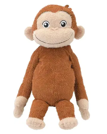 봉제 인형 원숭이 약 30cm 브라운