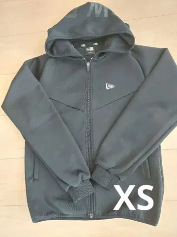 New Era 풀 집업 후드티/뉴에라/블랙 XS