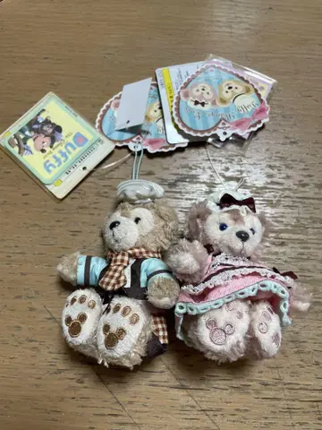 2013년 발렌타인 더피와 셰리메이 봉제 인형 스트랩 세트