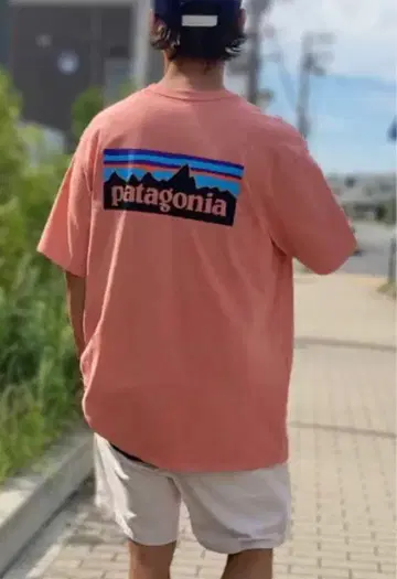 patagonia 파타고니아 레스폰서빌리티 T셔츠 포켓 부착 코랄