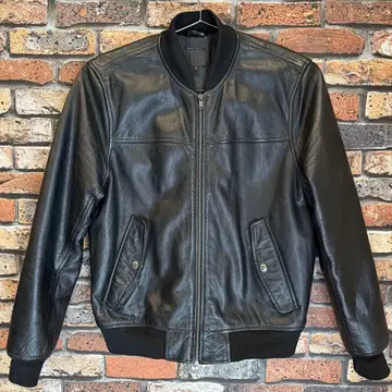 GAP 가죽 봄버 자켓 MA-1 Y2K 크롭 천연 가죽