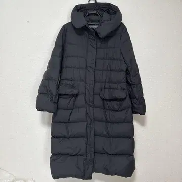 유니클로 질 샌더 블랙 롱 다운 자켓 XL