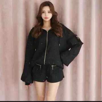 RANDY 트위드 카고 셋업