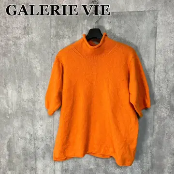 GALERIE VIE 스코틀랜드 울 하프 슬리브 풀오버