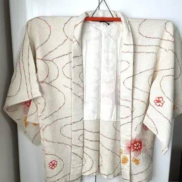 총 시보리 겉옷 순수 실크