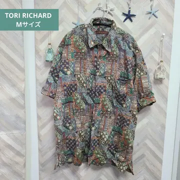 TORI RICHARD 알로하 셔츠 M 사이즈 패턴 셔츠 반팔