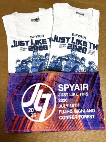 SPYAIR JUST LIKE THIS 2020 티셔츠 2개 세트: 타월
