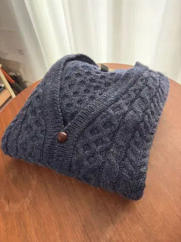 90s 엘엘빈 피셔맨 니트 가디건 아일랜드제 빈티지