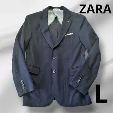 새상품급 자라 ZARA 네이비 테일러드 자켓 수트 L