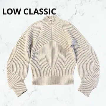 LOW CLASSIC 울 혼방 니트 베이지