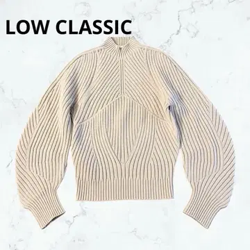 LOW CLASSIC 울 혼방 니트 베이지